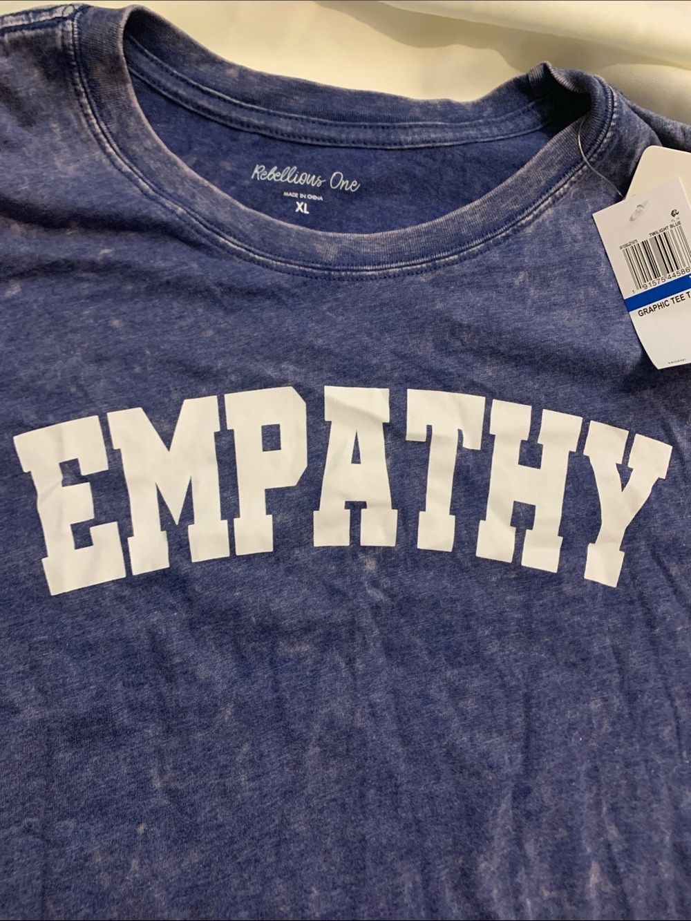 Rebellious One Kids Navy Blue "EMPATHY" Graphic Tee - Picture 4 of 6